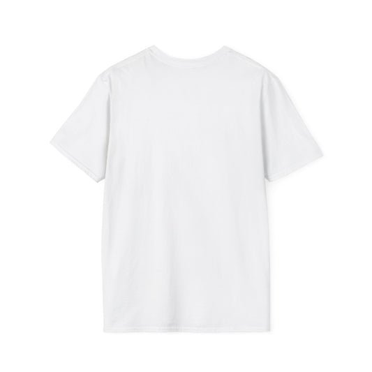 Plain white short-sleeve cotton t-shirt displayed flat on white background