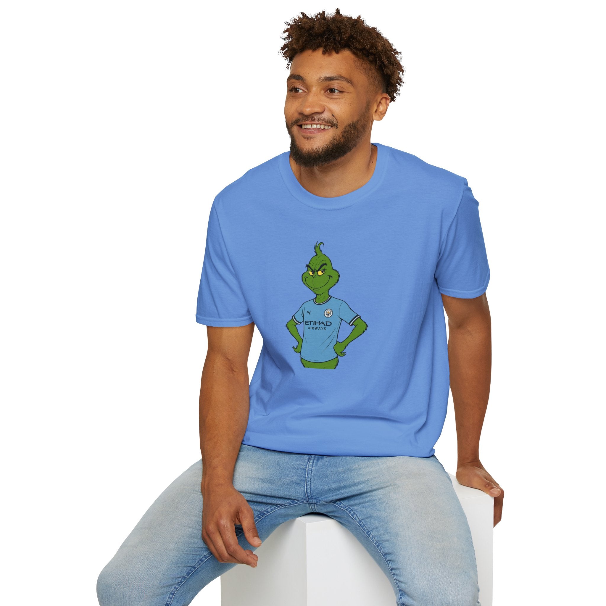 Man City Inspired Grinch Christmas T-Shirt