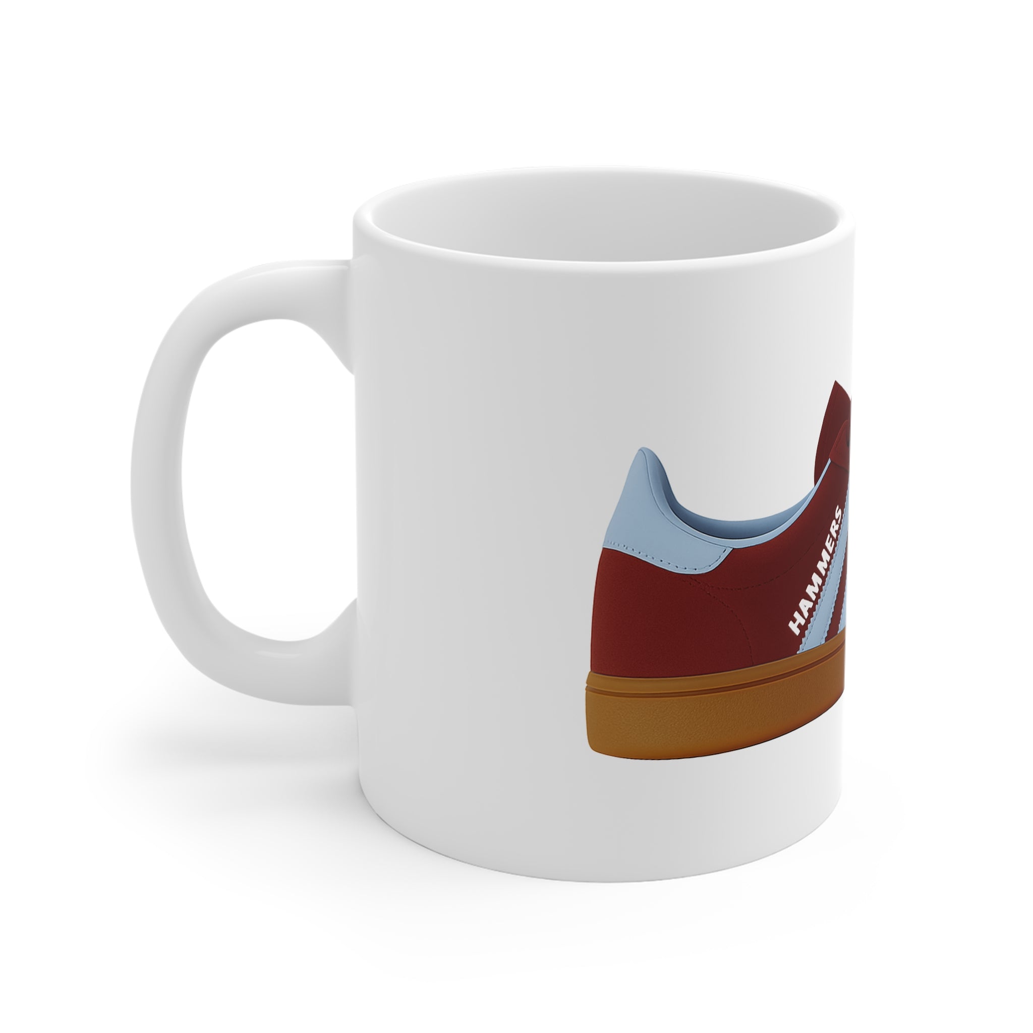 West Ham Trainer Mug – Claret & Blue Casuals Style – Hammers Gift