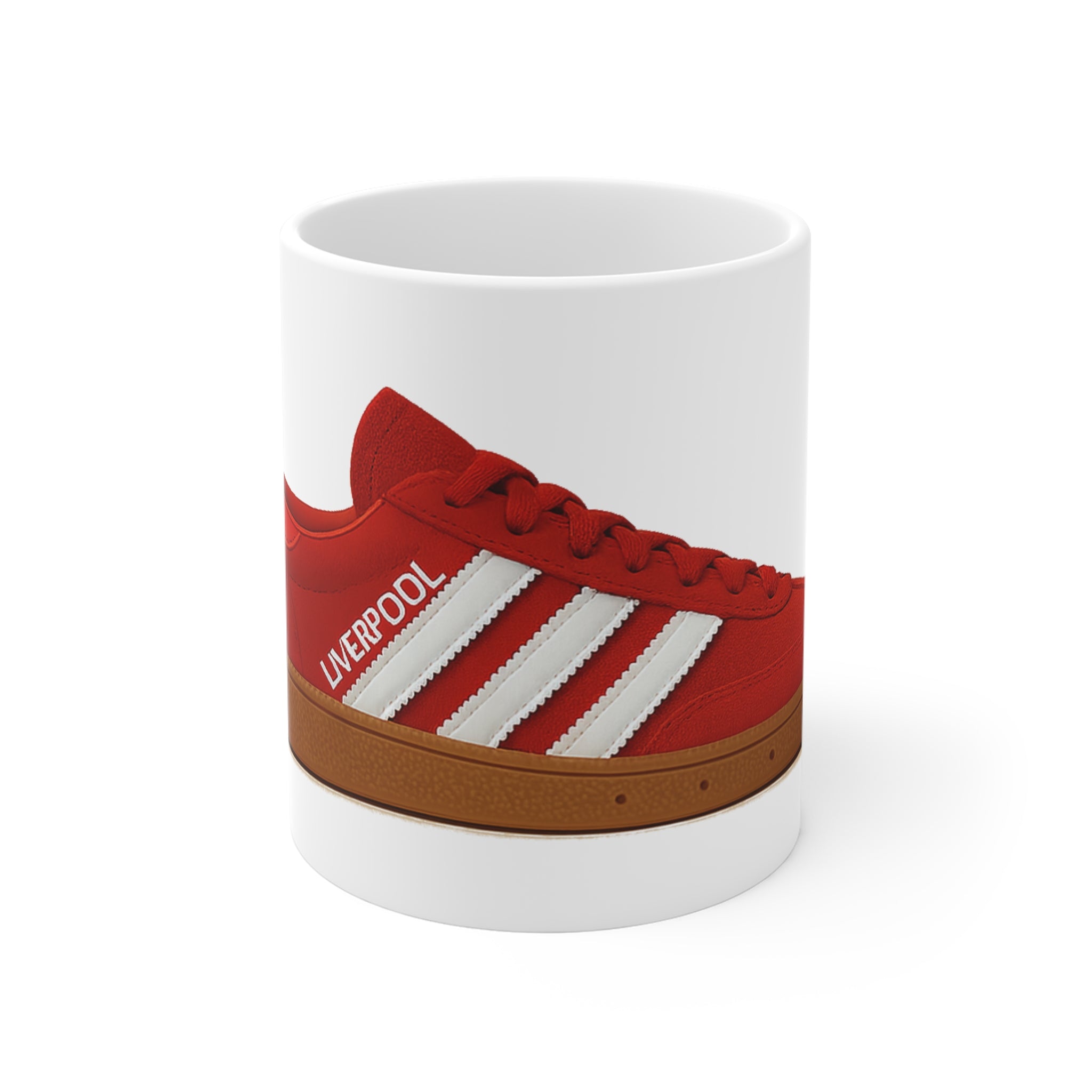 Liverpool Trainer Mug – Red & White Terrace Style – Perfect Gift for LFC Fans