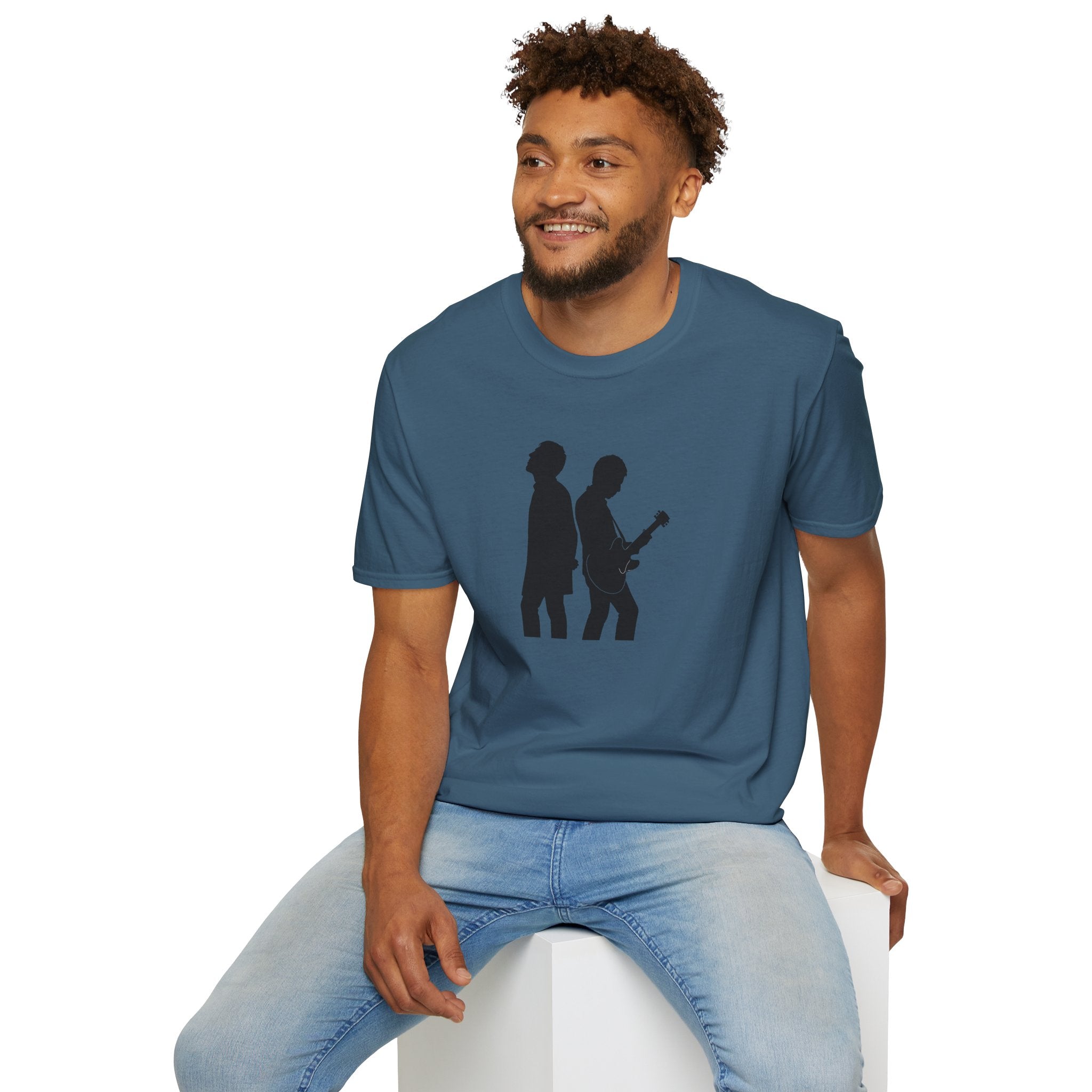 Oasis inspired Silhouette Unisex Softstyle T-Shirt