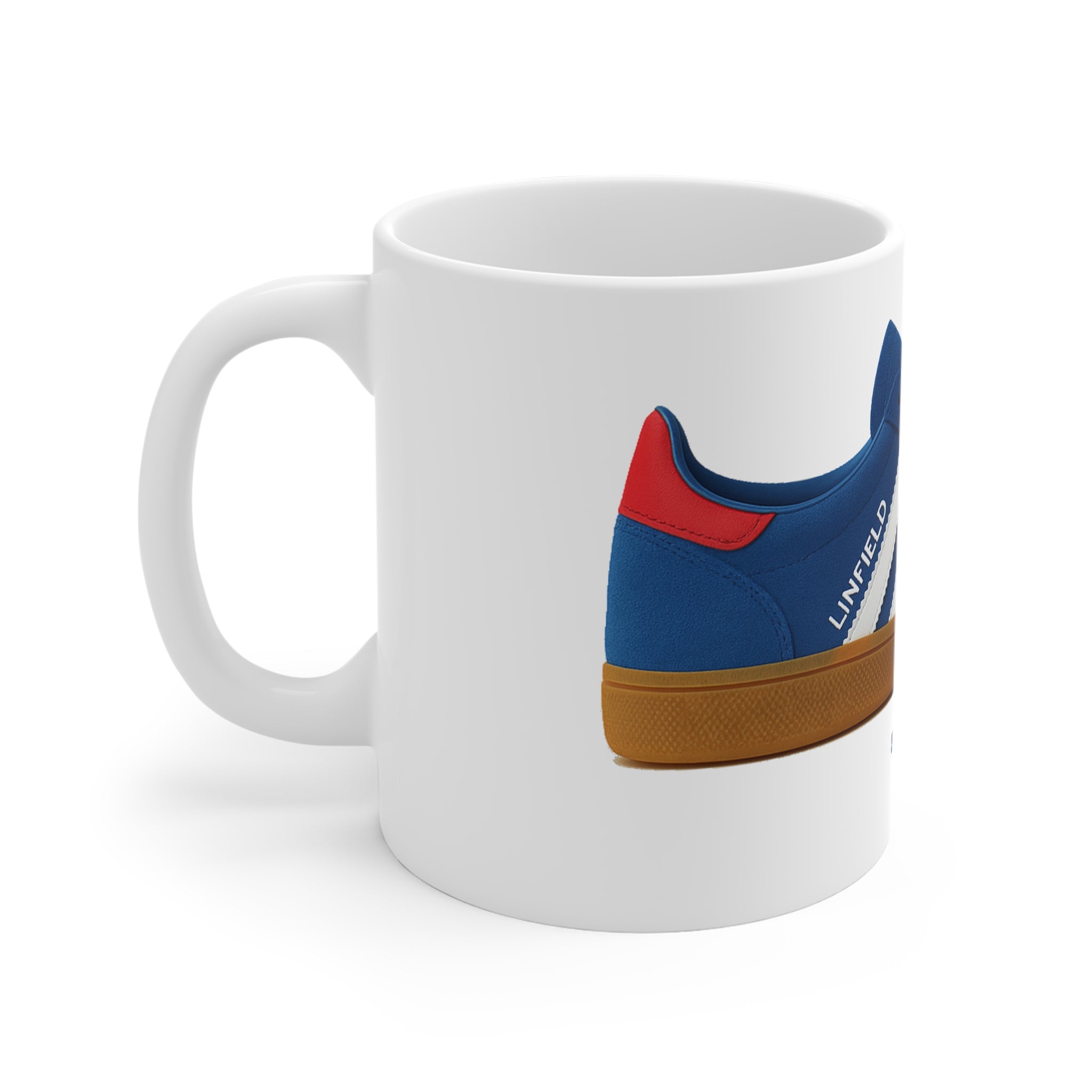 Linfield Adidas inspired mug