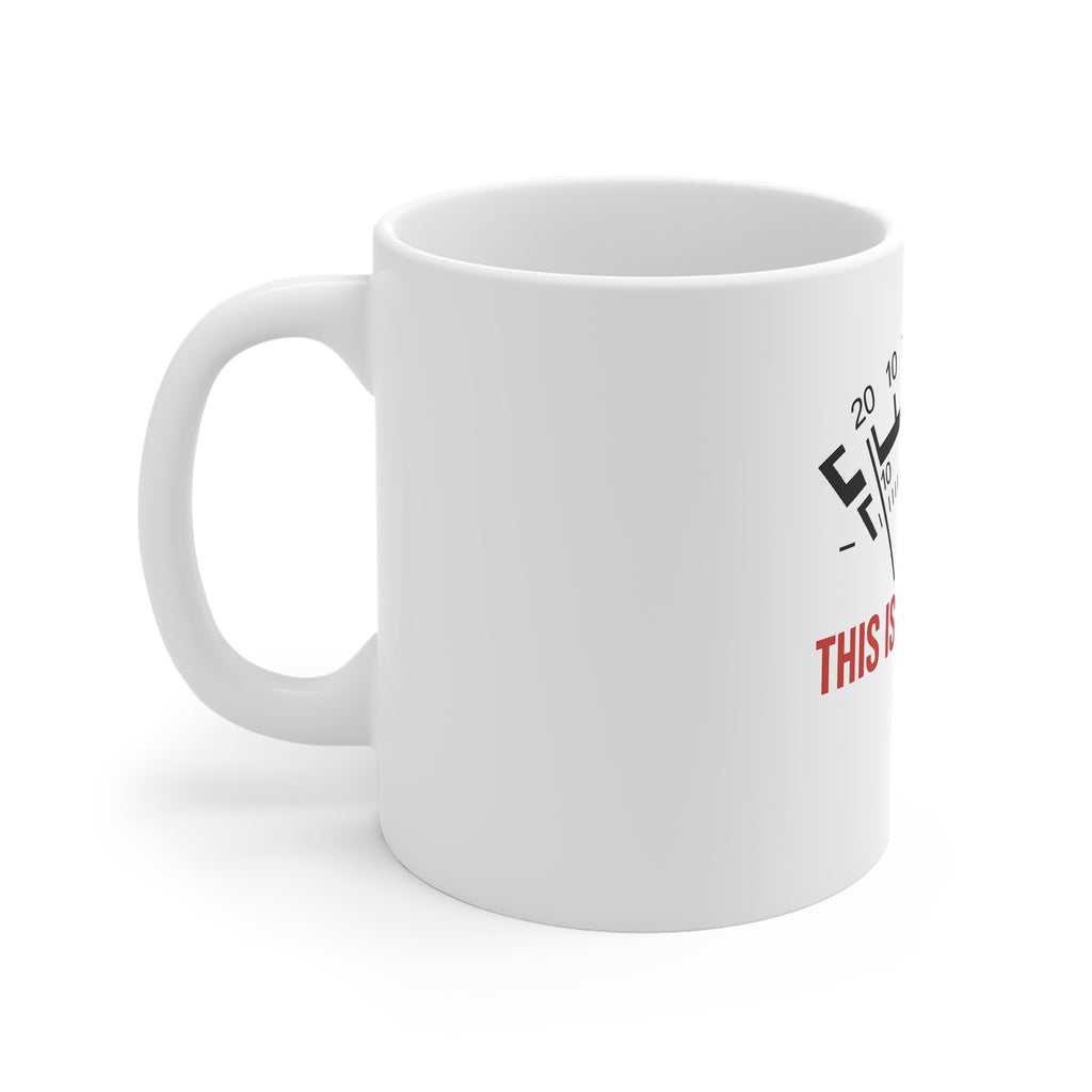 Oasis Live25 “This Is Not a Drill” Mug – Gig Intro Graphic – Perfect for Oasis Fans