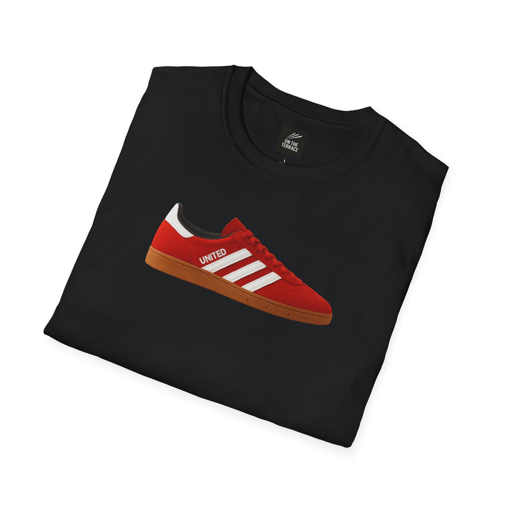 United Fan T-Shirt with Classic Sneakers Design