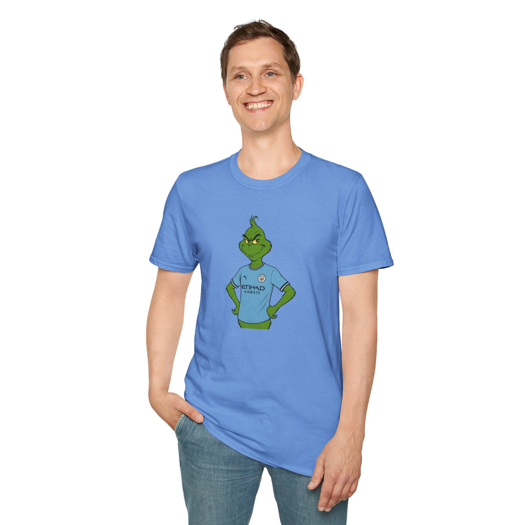 Man City Inspired Grinch Christmas T-Shirt