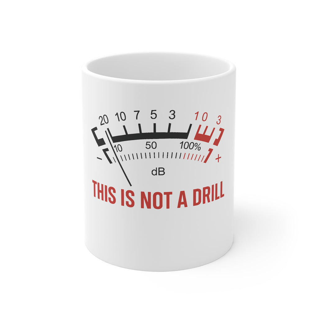 Oasis Live25 “This Is Not a Drill” Mug – Gig Intro Graphic – Perfect for Oasis Fans