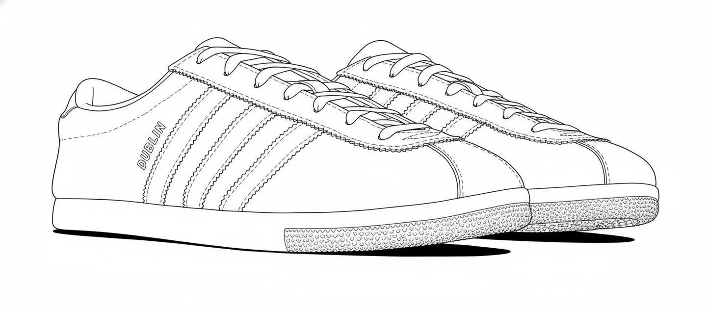 Adidas inspired colouring book TWO with 2 3d printed trainers