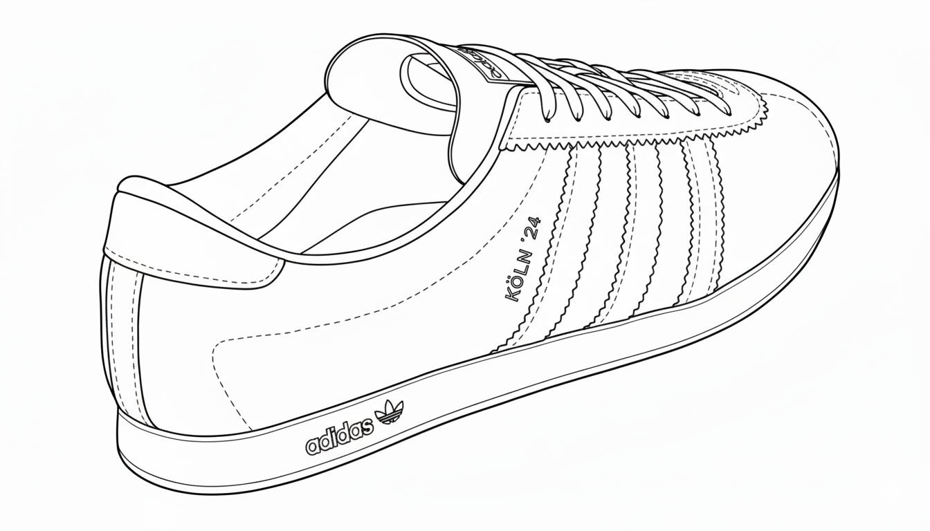 Adidas inspired colouring book TWO with 2 3d printed trainers