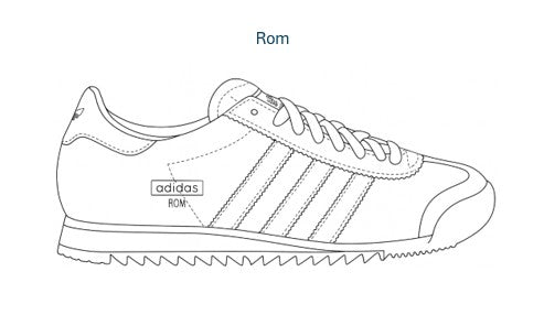 Adidas sneaker line drawing coloring page illustration outline.